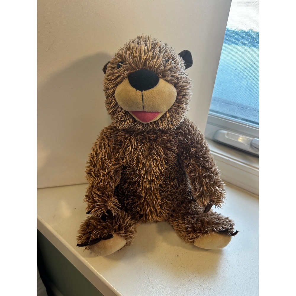 Build-A-Bear Workshop Groundhog Brown Shaggy Plush Stuffed Animal 028107